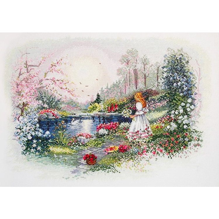 4600 Рассвет на озере. Набор для вышивки крестом Classic Design - 1