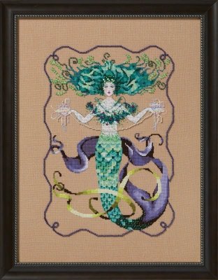 MD199 Madam Mermaid//Госпожа Русалка. Схема для вышивки крестом на бумаге Mirabilia Designs - 1