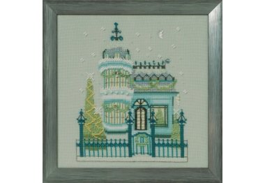  NC282 The Victorian House Holiday Village//Вікторіанський будинок відпочинку. Схема для вишивки хрестиком на папері Nora Corbett