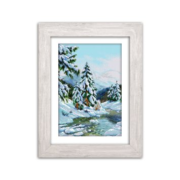 N003 Зимняя сказка. Набор для вышивки крестом Кольорова - 1 N003 Зимняя сказка. Набор для вышивки крестом Кольорова - 1