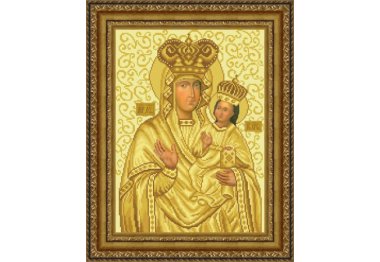  ТО-073 Зарваницкая Икона Божией Матери. Схема для вышивки бисером (габардин) ТМ Барвиста Вишиванка