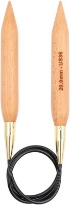 35360 Спиці кругові Jumbo Birch KnitPro, 120 см, 20.00 мм - 1