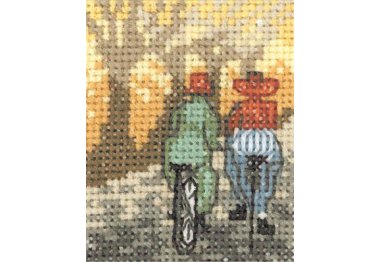  14-6364 Прогулянка на велосипедах (Bicyckling. Набір для вишивання хрестом PERMIN