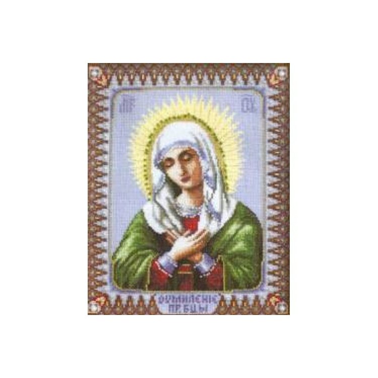 №400 Икона Божьей Матери Умиление Набор для вышивания крестом - 1