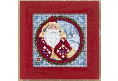 вышивка гладью JS149203 Крис Криндл. Набор для вышивки в смешанной технике Mill Hill