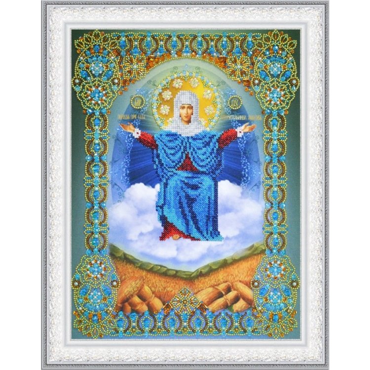 Набор для вышивки бисером Икона Божией Матери &quot;Спорительница хлебов&quot; Р-405 ТМ Картины бисером - 1