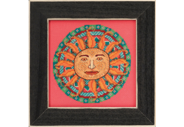 вишивка гладдю MH172112 Літня мандала. Набір для вишивки в змішаній техниці Mill Hill