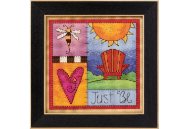 вишивка гладдю ST152311 Просто будь. Набір для вишивки в змішаній техниці Mill Hill