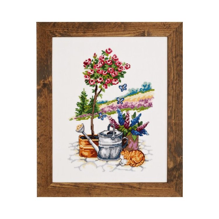 90-2359 Дерево с розами. Набор для вышивания крестом PERMIN - 1 90-2359 Дерево с розами. Набор для вышивания крестом PERMIN - 1