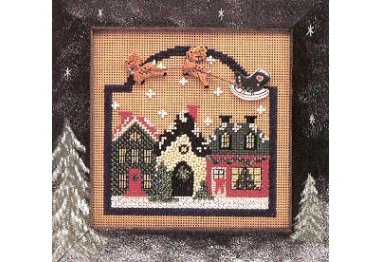 вышивка гладью MHCB78 Рождественская деревня. Набор для вышивки в смешанной технике Mill Hill