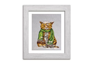  N089 Зимова прогулянка. Набір для вишивки хрестом Кольорова