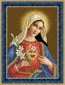 ТО-078 Ікона Відкрите Серце Марії. Схема для вишивки бісером (габардин) ТМ Барвиста Вишиванка - 1