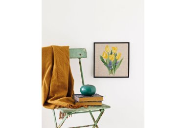  12-1453 Желтые тюльпаны (Yellow tulips. Набор для вышивания крестом PERMIN