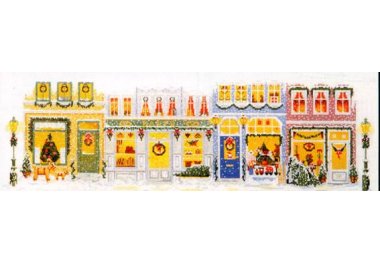  70-4225 Різдвяна вулиця. Набір для вишивання хрестом PERMIN