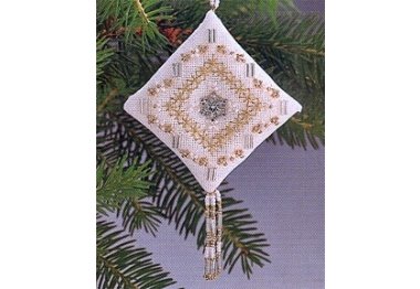 вышивка гладью MHTD6 Хрустальная снежинка. Набор для вышивки в смешанной технике Mill Hill