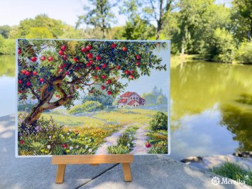 K-255 Старая яблоня. Набор для вышивки крестом Мережка - 2 K-255 Старая яблоня. Набор для вышивки крестом Мережка - 2