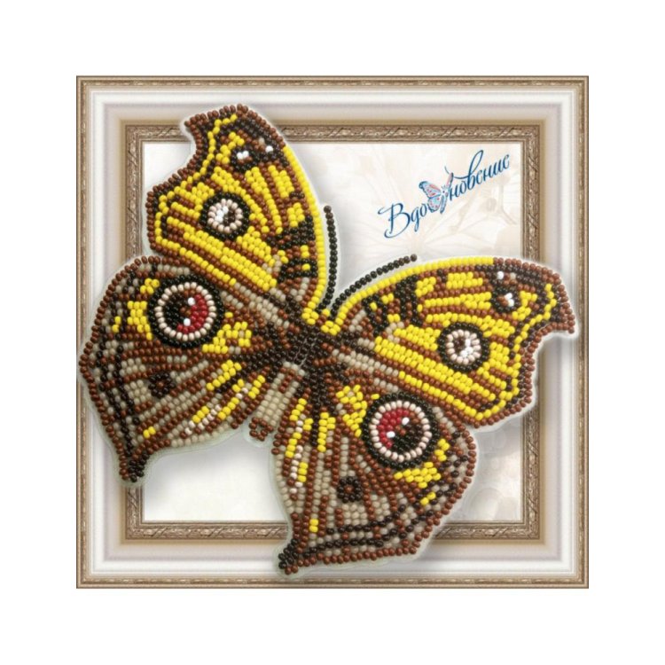 BGP-051 3D Бабочка Прецис Алмана. Набор для вышивки бисером ТМ Вдохновение - 1
