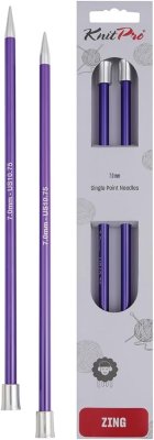 47305 Спиці прямі Zing KnitPro, 35 см, 7.00 мм - 1 47305 Спиці прямі Zing KnitPro, 35 см, 7.00 мм - 1