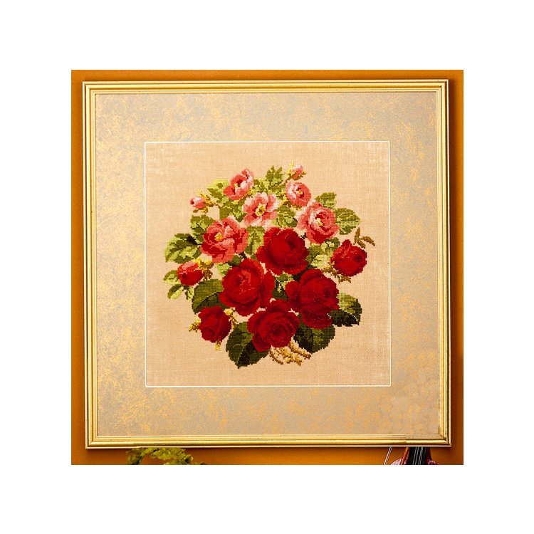 70-5143 Троянди. Набір для вишивання хрестом PERMIN - 1 70-5143 Троянди. Набір для вишивання хрестом PERMIN - 1