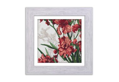  N022 Багровые петушки. Набор для вышивки крестом Кольорова