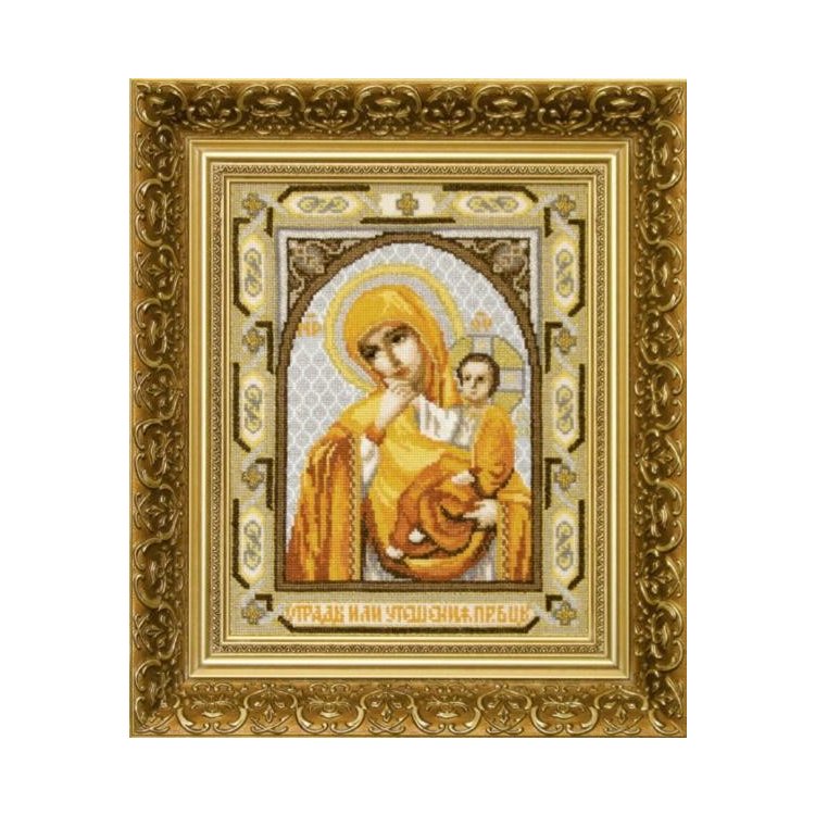 №394 Икона Пресвятая Богородица Відрада і втіха Набор для вышивания крестом - 1