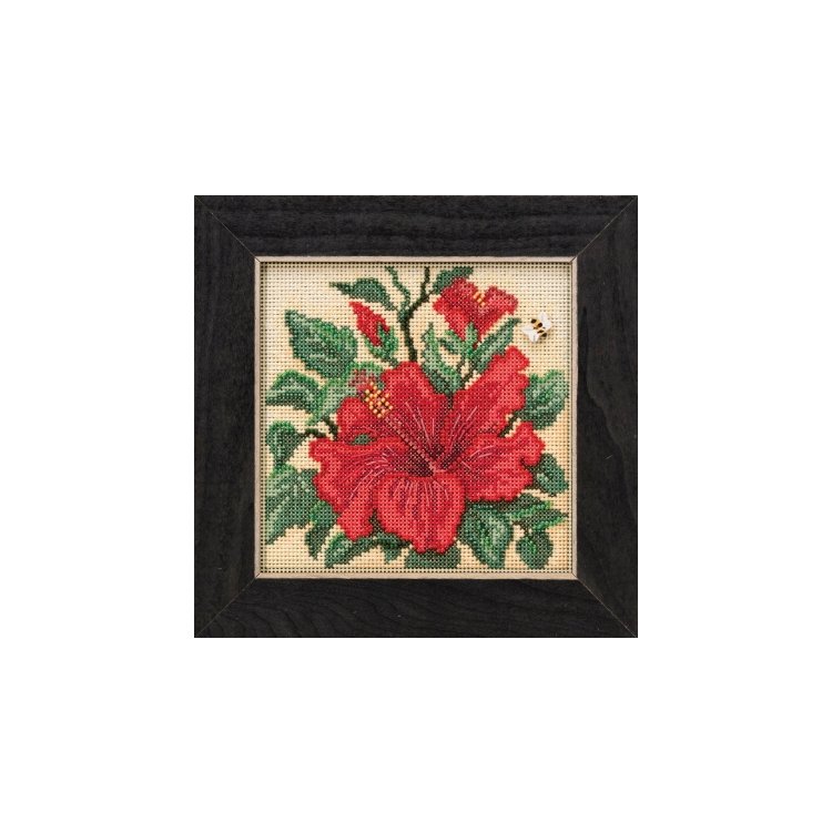 MH141915 Гібіскус. Набір для вишивки в змішаній техніці Mill Hill - 1