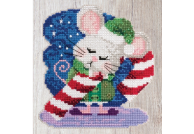 вышивка гладью MH192013 Трость Синди. Набор для вышивки в смешанной технике Mill Hill