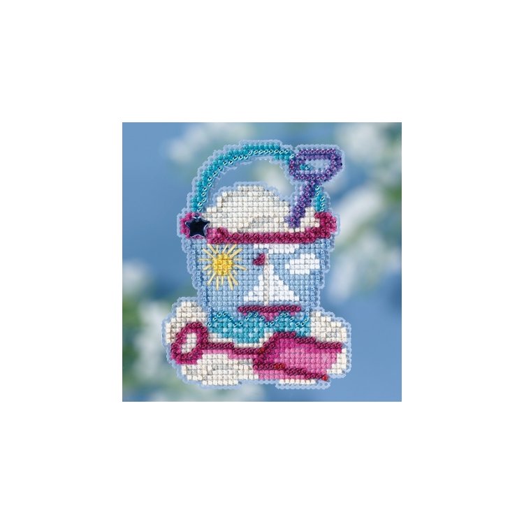 MH181813 Пляжне відерце. Набір для вишивки в змішаній техніці Mill Hill - 1