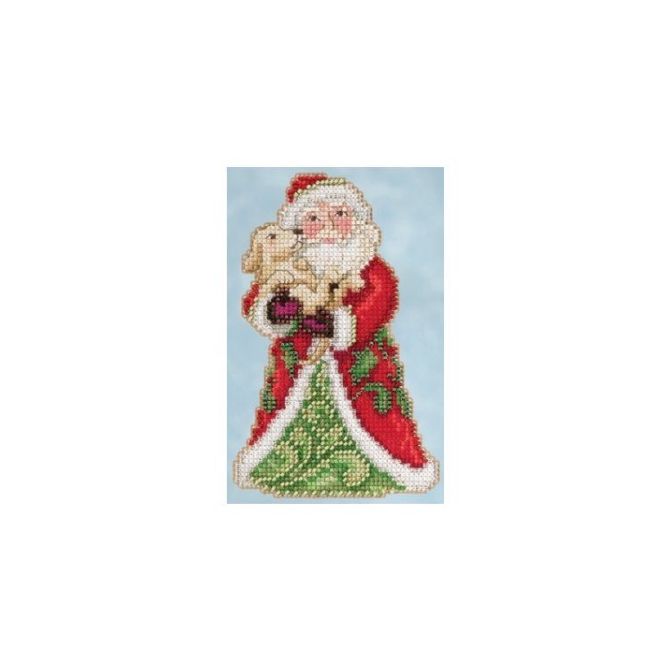 JS205106 Лучший друг Санты. Набор для вышивки в смешанной технике Mill Hill - 1