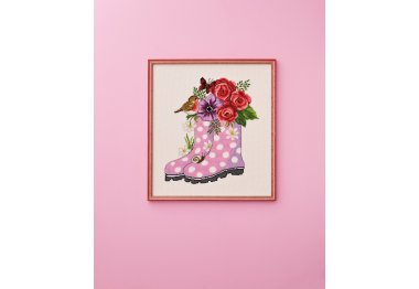  90-2114 Сапоги (The boots. Набор для вышивания крестом PERMIN