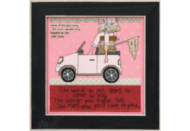 вышивка гладью CG301616 Пора паковать вещи. Набор для вышивки в смешанной технике Mill Hill