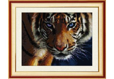  30028 Взгляд тигра. Набор для рисования камнями