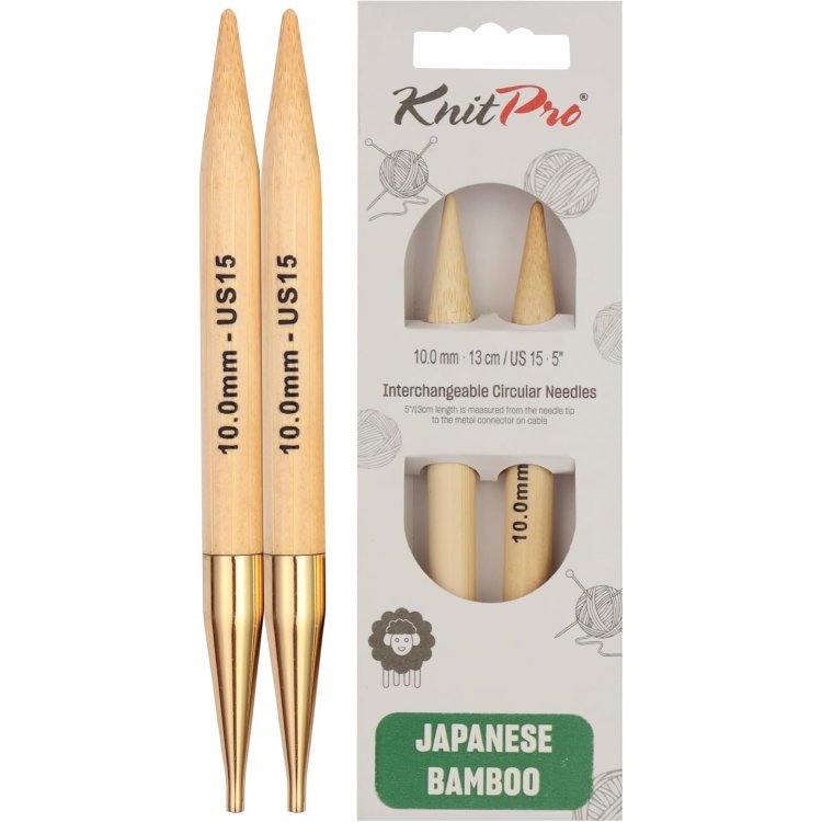 22412 Спицы съемные Bamboo KnitPro,10.00 мм - 1 22412 Спицы съемные Bamboo KnitPro,10.00 мм - 1