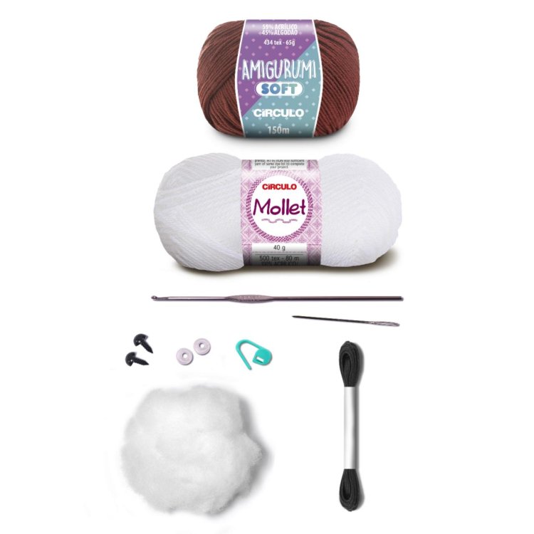 2 AMIGURUMI KIT - CUDDLY TEDDY Chef Toby. Набір для в'язання іграшки - 4