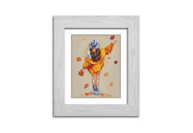  N082 Влюблена в осень. Набор для вышивки крестом Кольорова