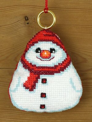 01-6251 Сніговик. Набір для вишивання хрестом PERMIN - 1