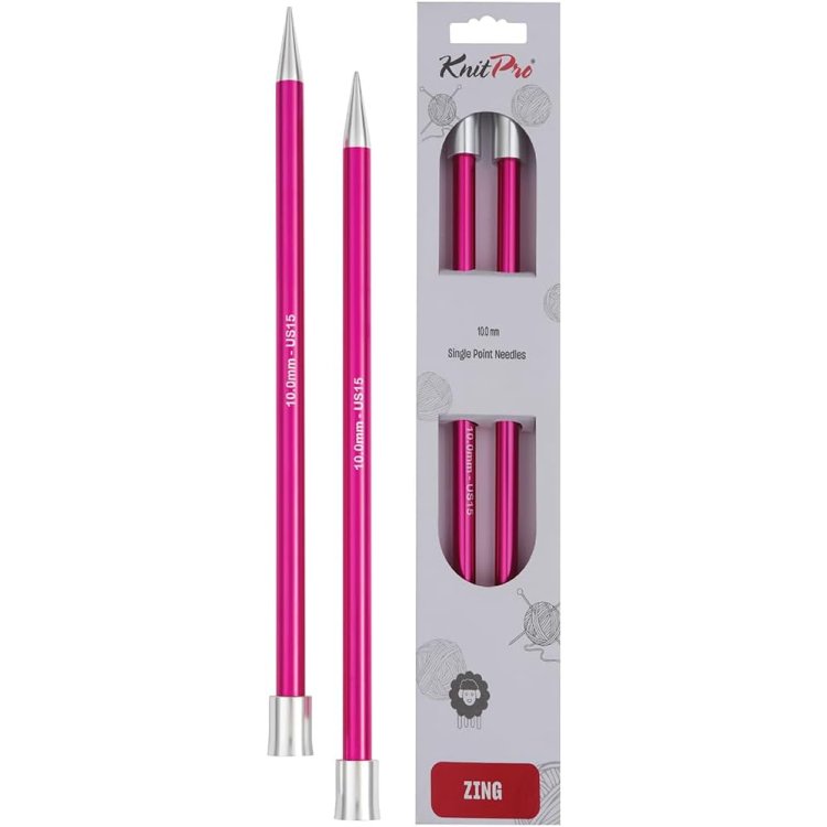 47308 Спицы прямые Zing KnitPro, 35 см, 10.00 мм - 1