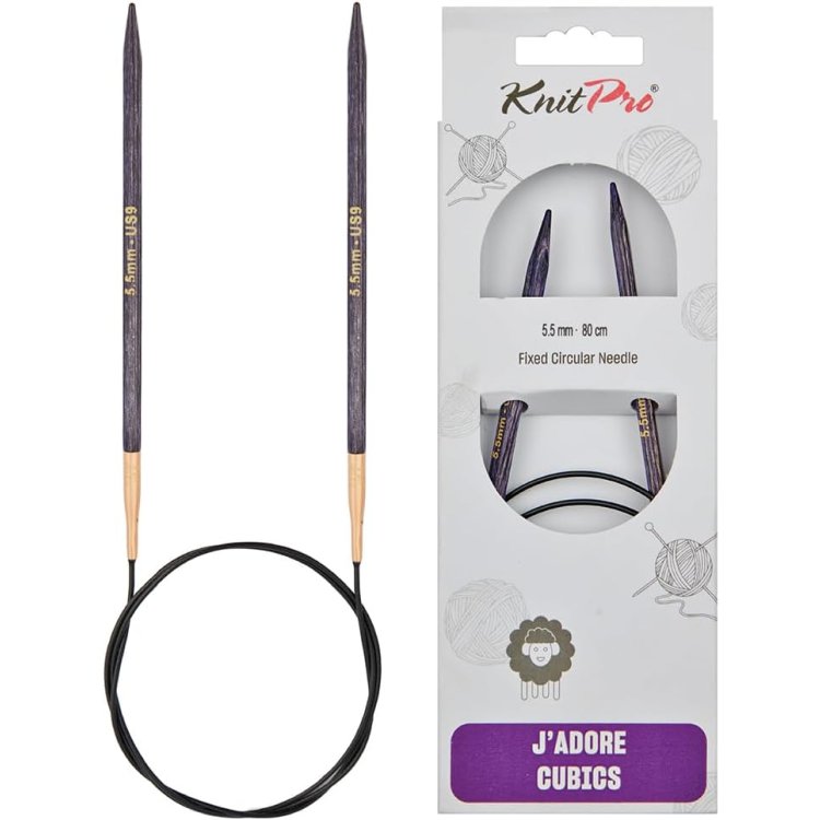 19098 Спиці кругові J'adore Cubics KnitPro 100 см, 5.50мм - 1 19098 Спиці кругові J'adore Cubics KnitPro 100 см, 5.50мм - 1