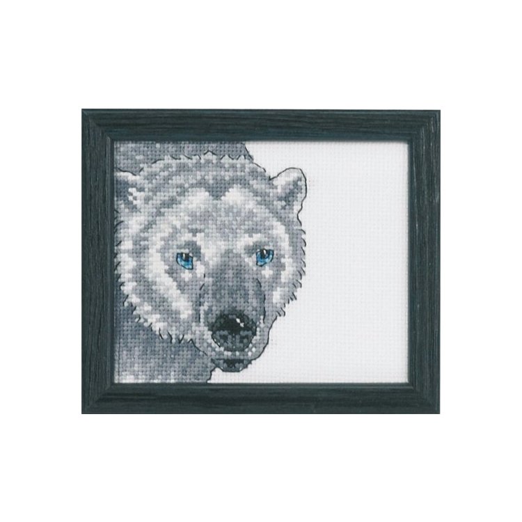 14-4133 Полярний ведмідь (Polar bear. Набір для вишивання хрестом PERMIN - 1