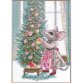 A1026 Веселая мышка. Набор для вышивки крестиком AINE - 1