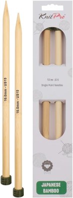 22447 Спицы прямые Bamboo KnitPro, 33 см, 10.00 мм - 1 22447 Спицы прямые Bamboo KnitPro, 33 см, 10.00 мм - 1