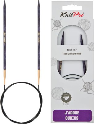 19076 Спиці кругові J'adore Cubics KnitPro 80 см, 4.50мм - 1 19076 Спиці кругові J'adore Cubics KnitPro 80 см, 4.50мм - 1