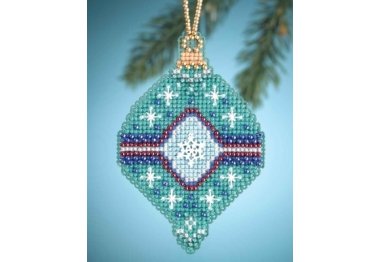 вишивка гладдю MH164301 Нефрит. Набір для вишивки в змішаній техніці Mill Hill