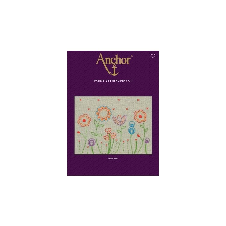 Набор для вышивки гладью Цветы Anchor арт. PE900 - 1