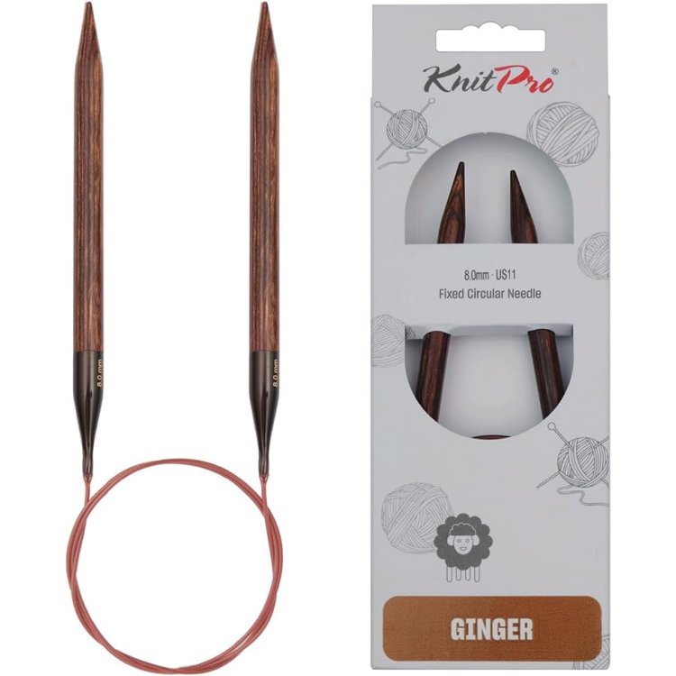 31096 Спицы круговые Ginger KnitPro, 80 см, 8.00 мм - 1