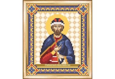  СБИ-024 Именная икона святой благоверный князь Роман. Схема для вышивания бисером