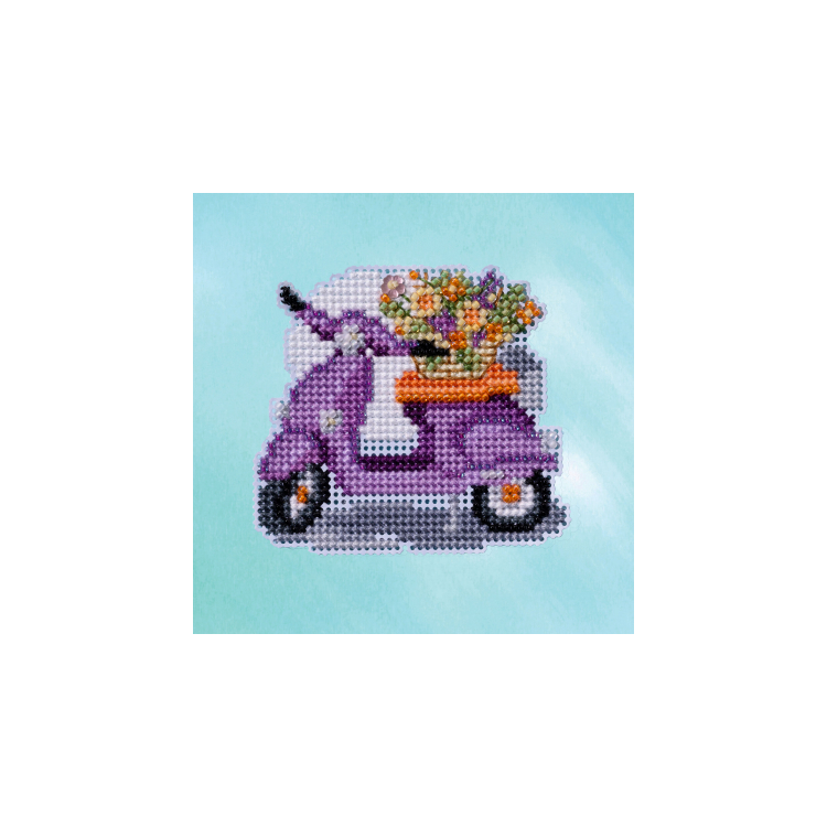 MH182313 Скутер. Набір для вишивки в змішаній техниці Mill Hill - 1