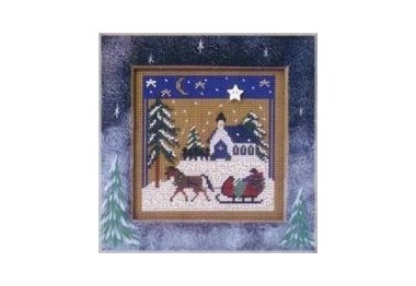 вышивка гладью MHCB192 Поездка на санках. Набор для вышивки в смешанной технике Mill Hill