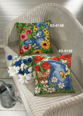 83-4148 Голубая помпа. Набор для вышивания крестом PERMIN - 1 83-4148 Голубая помпа. Набор для вышивания крестом PERMIN - 1