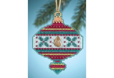 вишивка гладдю MH164303 Падуб. Набір для вишивки в змішаній техніці Mill Hill